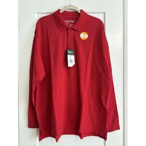 5.11 Tactical Men's XL Range Red Long Sleeve Professional Polo Shirt